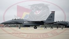 F-15E Strike Eagles of 494th Fighter Squadron