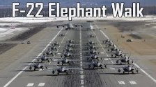 Huge Elephant Walk by F-22 Raptors