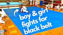 A black belt in karate