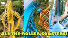 Riding ALL the Roller Coasters at Busch Gardens Wi...