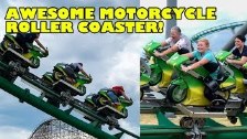 Awesome Motorcycle Themed Roller Coaster! Toverlan...
