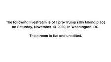 LIVE: Pro-Trump rally in Washington, DC.