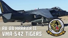 Harrier IIs of VMA-542 &#34;Tigers&#34; Fly Into M...