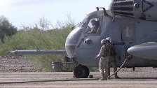 CH-53E Super Stallion Refuels