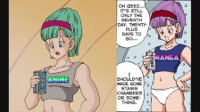 Sexy Bulma in Underwear drinking Beer (Anime Vs Ma...