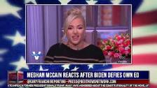 WATCH: Meghan McCain REACTS after Biden Caught Def...
