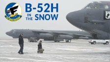 Snowy B-52 Stratofortress Pre-Flight