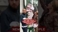 BUSTED tearing down posters of the kidnapped peopl...