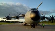 Royal Air Force A400M ATLAS Lands in Latvia