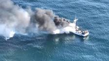 Coast Guard Responds to Fishing Boat Fire near Tri...