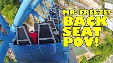 Mr. Freeze Reverse Blast Roller Coaster Back Seat ...