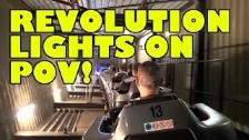 Revolution Roller Coaster Lights On POV Bobbejaanl...