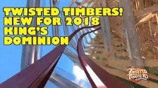 Twisted Timbers Roller Coaster Front Seat POV New ...