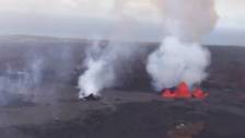 Aerial Video of Hawaii Lava Flow (2018)