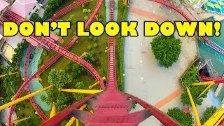 Straight Down Vertical Drop Roller Coaster Front S...