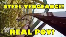 Steel Vengeance Roller Coaster *REAL* POV! Front S...