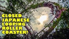 Closed Looping Roller Coaster in Japan! Loop Screw...