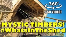 Mystic Timbers VR 360 Roller Coaster POV Shed Reve...