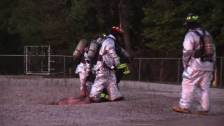 Wright Patterson AFB Fire Fighters Training