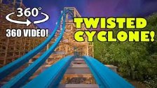 Twisted Cyclone VR 360 Degree POV - Six Flags Over...