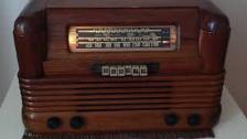 A Christmas Carol On An Antique Radio