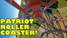 Patriot Roller Coaster Front Seat POV Worlds of Fu...