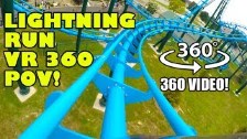 Lightning Run VR 360 Roller Coaster POV Kentucky K...