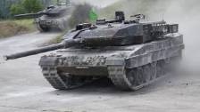 German Leopard 2A6 Tanks in Strong Europe Tank Cha...