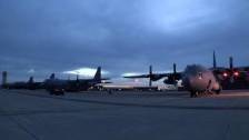 C-130H Hercules Fleet on the Flight Line