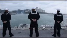 USS Ronald Reagan (CVN 76) Departs Busan