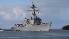USS Sterett Enters Pearl Harbor