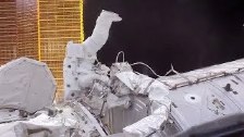 Astronaut EVA on the International Space Station