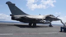 French Navy Fighters Visit GHWB at Sea