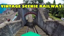 Scenic Railway Vintage Wooden Roller Coaster Hochs...