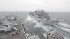 USS Ronald Reagan Replenishment at Sea