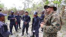 U.S. Marines Train Belize Coast Guardsmen