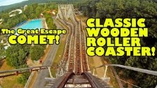 Great Escape Comet Classic Wooden Roller Coaster F...