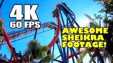 SheiKra Roller Coaster Front Seat Ride INCREDIBLE ...