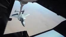 F-22 Raptor Refuels Way Up High