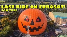 Last Ride Ever on Eurosat Roller Coaster at Europa...