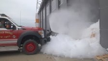 Hangar Foam Fire Suppressant System Test