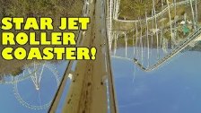 Star Jet Looping Roller Coaster Front Seat POV Was...