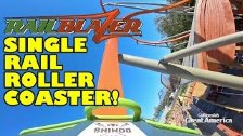RailBlazer Roller Coaster! *REAL* Front Seat POV &...
