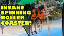 Arashi INSANE Spinning Roller Coaster 4th Dimensio...