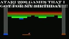 Atari 2600 Games That I Got For My Birthday! (In H...