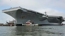 USS George H.W. Bush Departs Norfolk Ahead of Hurr...