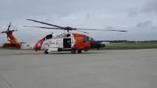 Search-and-Rescue Flight Launches from Coast Guard...