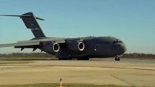 C-17 Globemaster III Offloads at Tyndall AFB for H...
