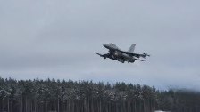 F-16 Fighting Falcons Scramble Takeoffs
