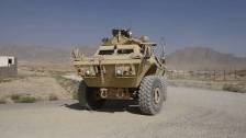 Armored Vehicles on Maneuver Driving Course
